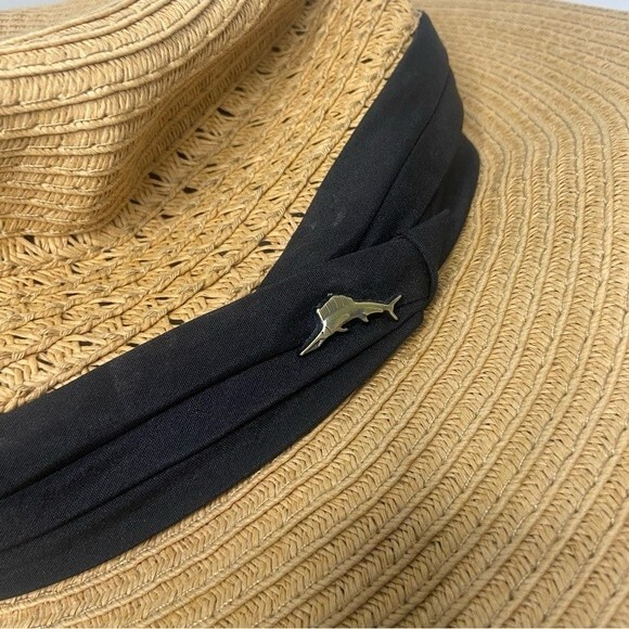 Tommy Bahama Straw Sun Hat Size Large XL Paper Braid Coolmax SPF 50+ Beach Sun main image 2